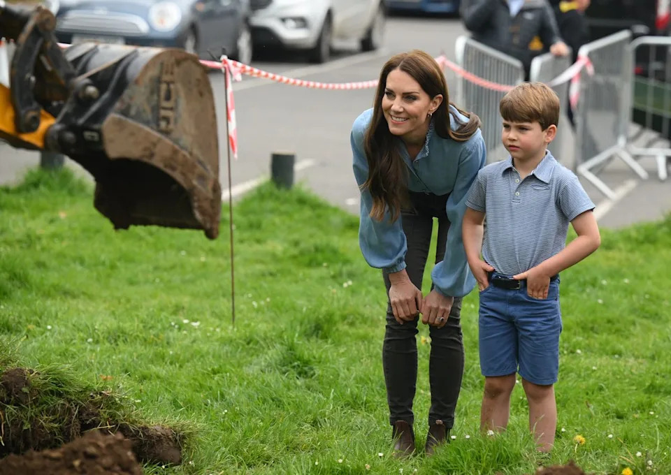 Getty Kate Middleton and Prince Louis on May 8, 2023
