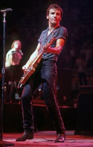 Ross Marino/Getty Bruce Springsteen performs in Detroit in 1981.