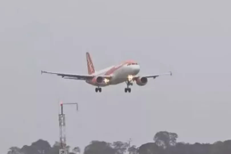 Nail-biting moment Edinburgh flight struggles to land amid Storm Amy