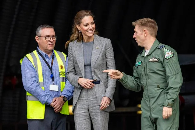 Getty Kate Middleton at RAF Coningsby on October 2, 2025
