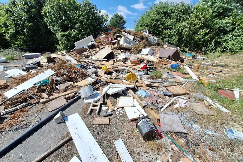 The scene in Ellerby Lane