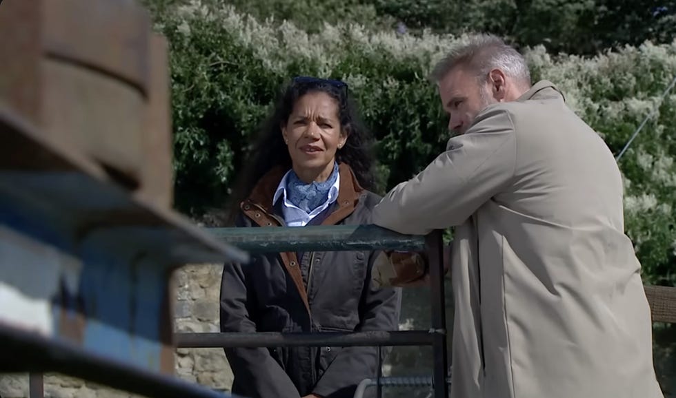 celia daniels and ray walters, emmerdale