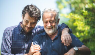 A younger and an older man.