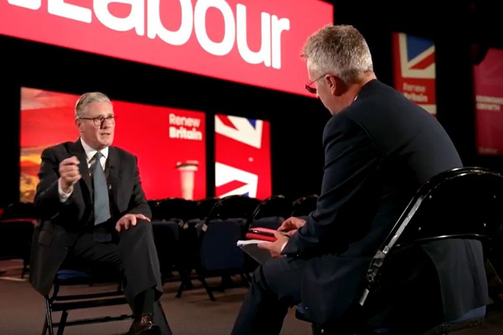 Chris also quizzed Sir Keir on his plan to bring down legal net migration