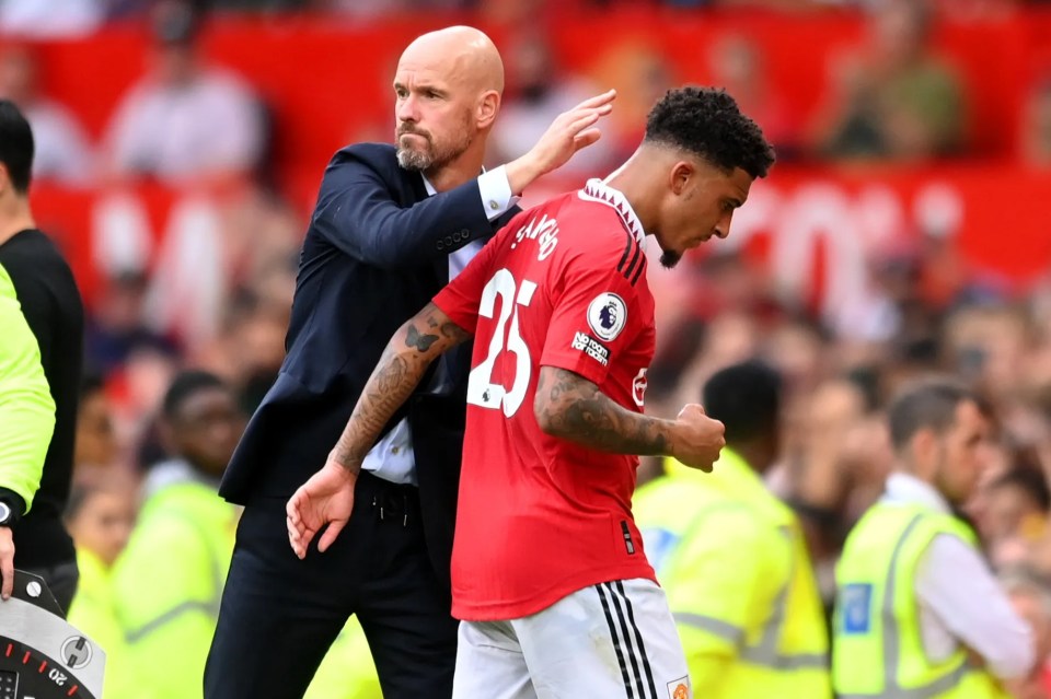 Sancho and Ten Hag didn't quite see eye-to-eye