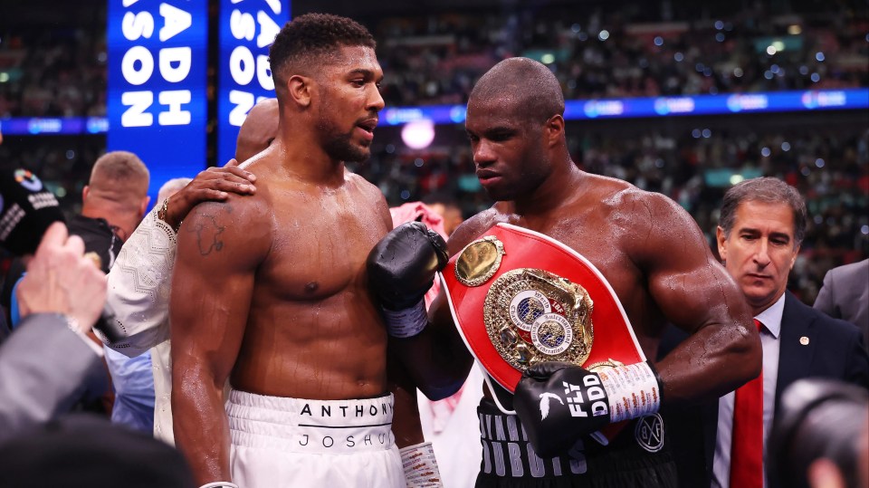 Joshua has been out of action since his defeat to Dubois last September