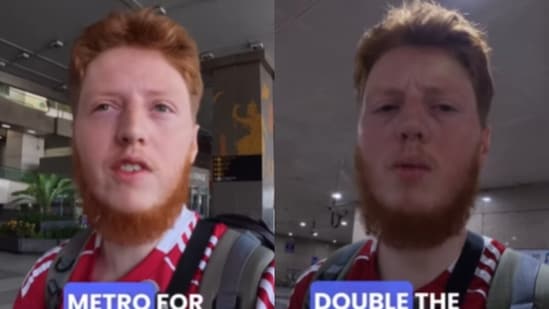 A British tourist compared Delhi Metro to London’s Underground, saying it was way better and cleaner.(Instagram/islamlewis)