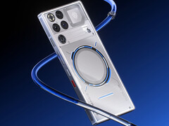 RedMagic 11 Pro will pair the Snapdragon 8 Elite Gen 5 with the Red Core R4 gaming chipset. Pictured: a promo picture of the phone. (Image source: RedMagic)