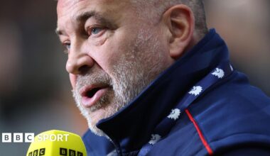 Shaun Wane speaks into a BBC microphone