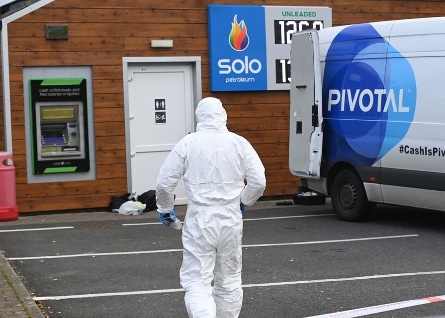 Armed robbers wearing boiler suits and masks stole money from a security van in County Tyrone. Photo: Pacemaker