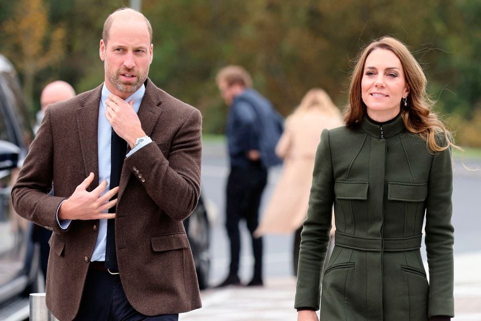 William and Kate during a visit to the Northern Ireland Fire and Rescue Service Learning and Development College near Cookstown. Chris Jackson/PA Wire