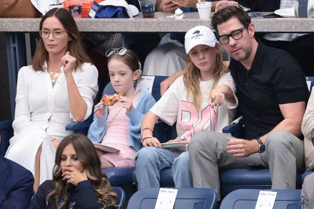 Jean Catuffe/GC Images Emily Blunt and John Krasinski with their children Violet and Hazel
