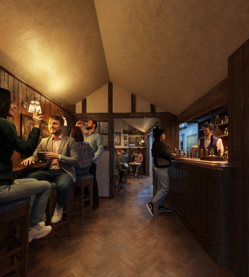 Render of the iconic Rabbit Room interior 