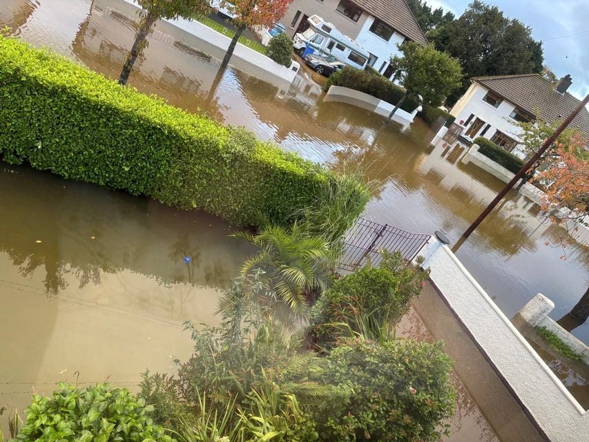 The scene in Newcastle after flooding