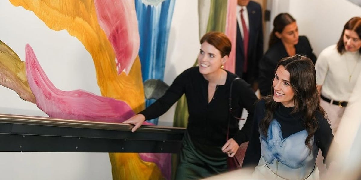 Princess Eugenie and Princess Rajwa Carry Out a Rare Joint Royal Engagement