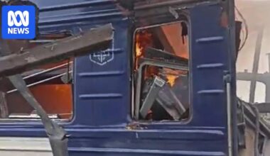 Russian strike hits Ukrainian passenger train at Shostka station, authorities say
