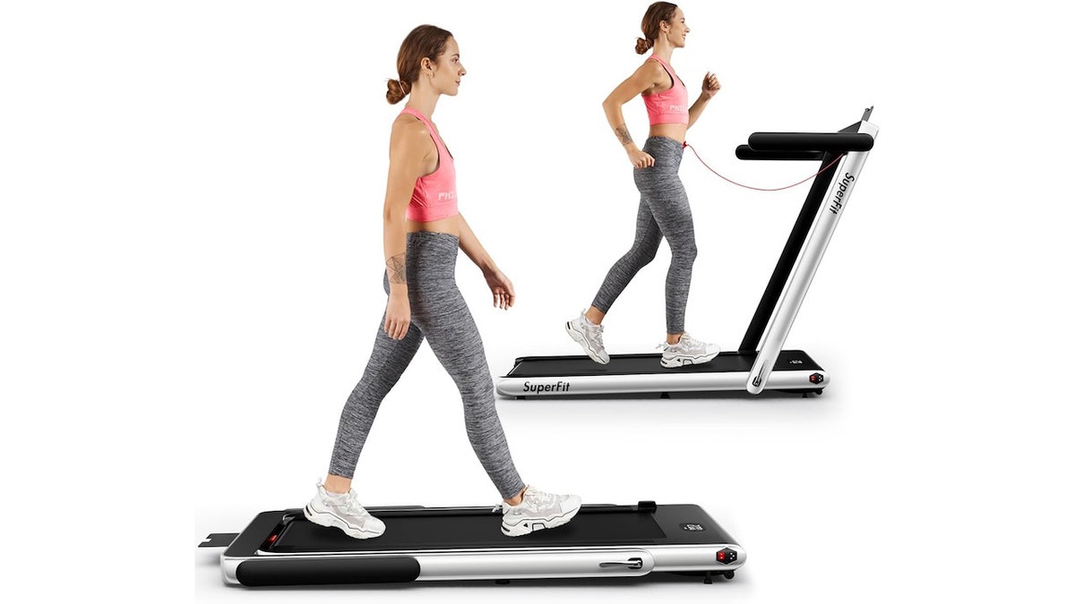 This machine gives you the best of both worlds: walking pad and full treadmill.