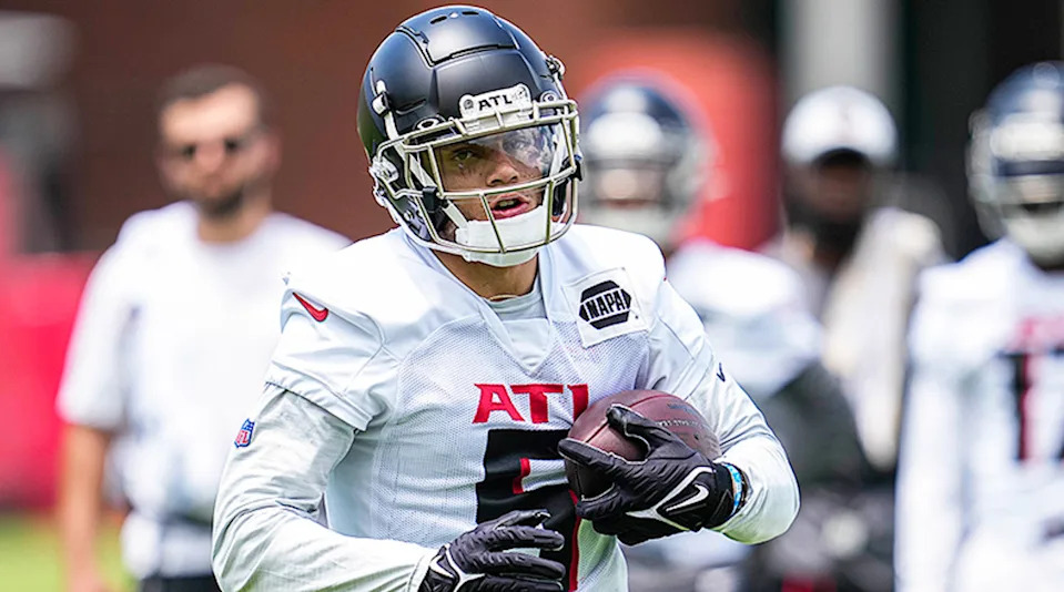 Atlanta Falcons wide receiver Drake LondonDale Zanine-USA TODAY Sports