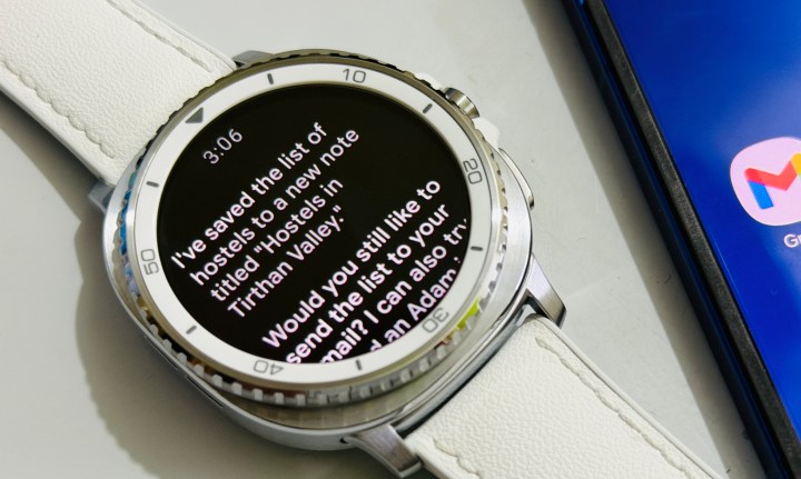 I’m using the Gemini assistant on the Galaxy Watch 8 Classic