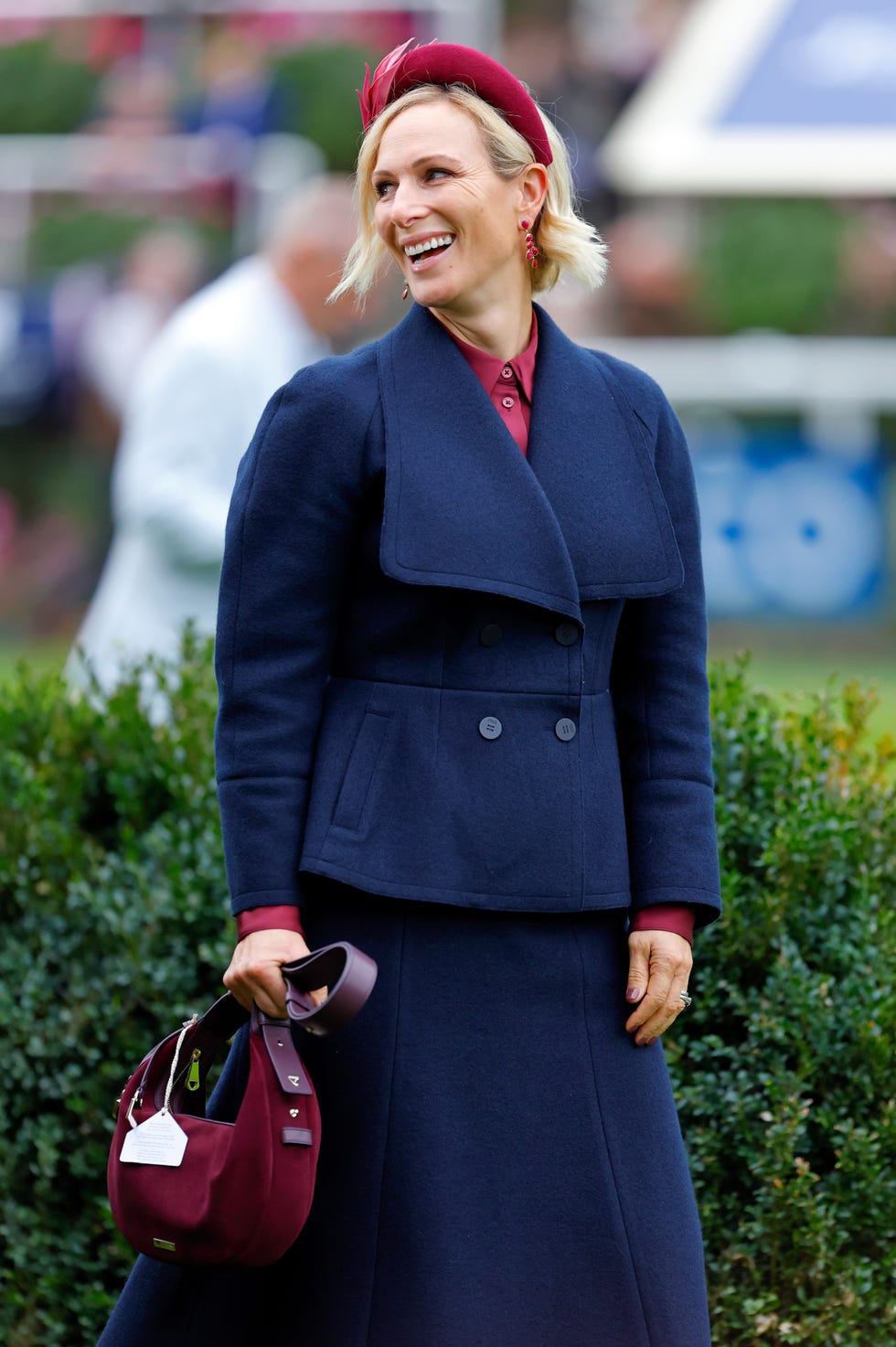 ascot, united kingdom october 18: (embargoed for publication in uk newspapers until 24 hours after create date and time) zara tindall attends qipco british champions day at ascot racecourse on october 18, 2025 in ascot, england. (photo by max mumby/indigo/getty images)