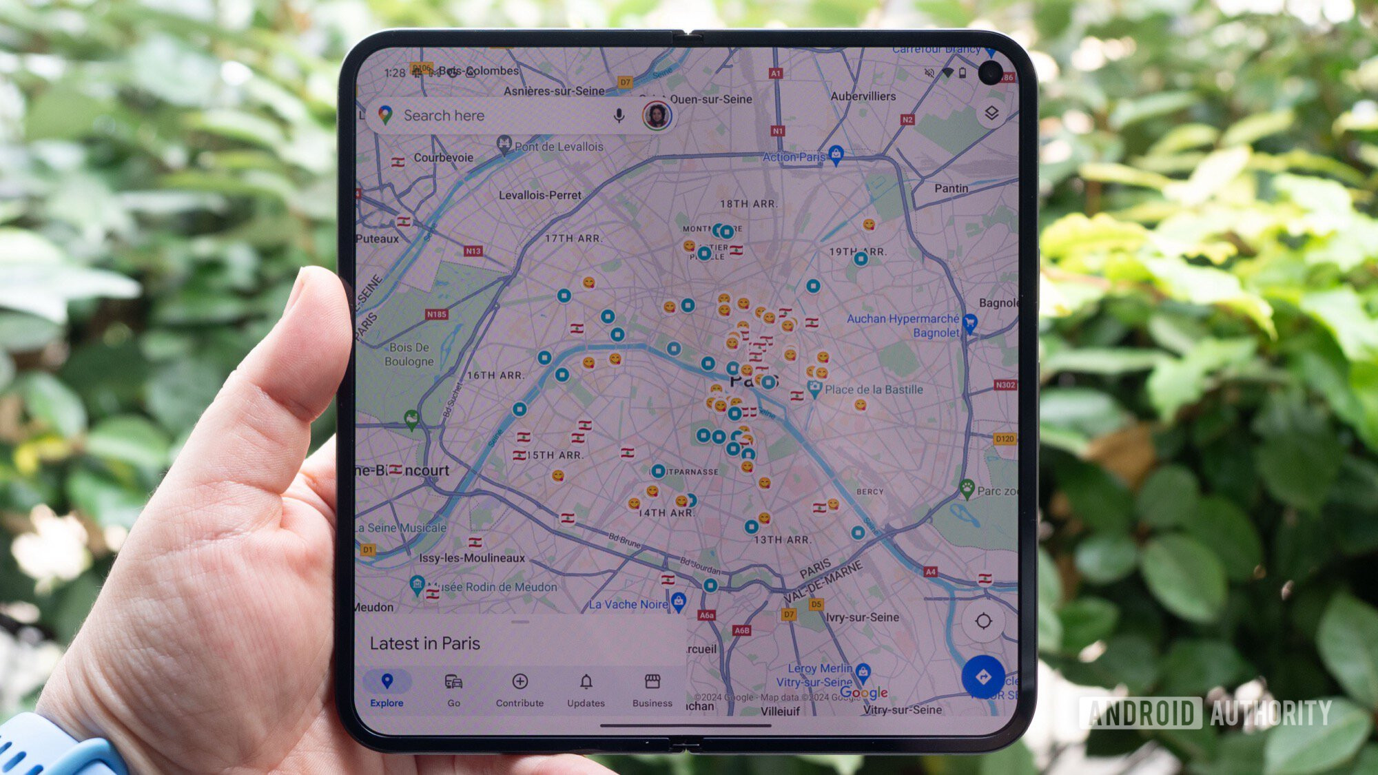 google pixel 9 pro fold unfolded display google maps google pixel 9 pro fold unfolded display google maps