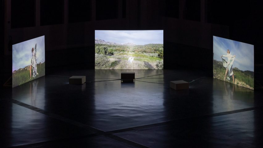 a photograph of an art installation
