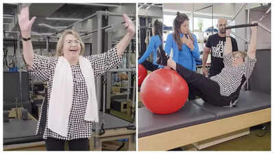 Here’s how 85-year-old Helen maintains her fitness; the secret lies in pilates, intermittent fasting, and dancing - Watch