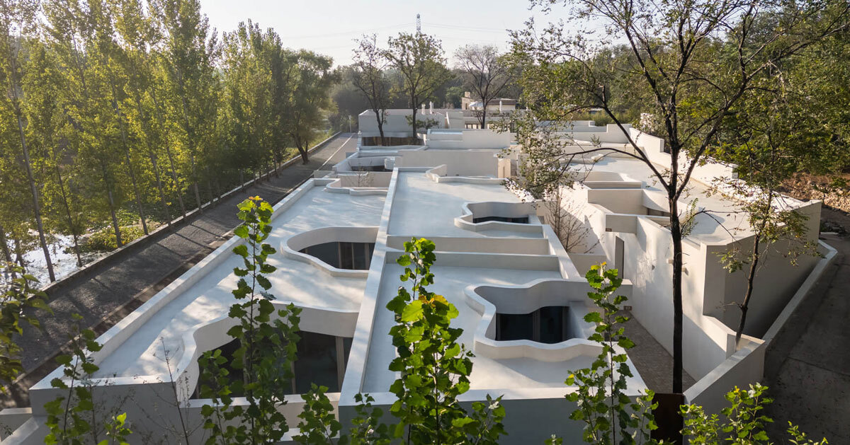 white courtyard houses reinterpret ancient kilns for resort in china