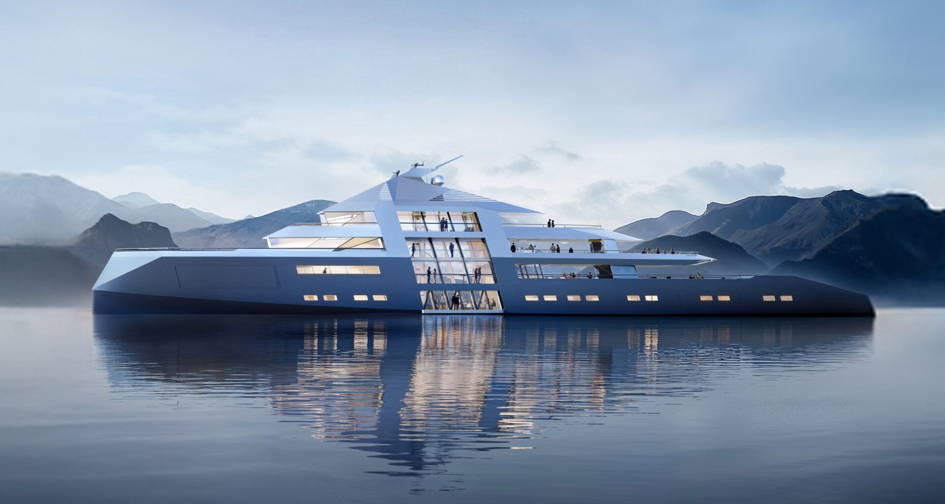 Foster + Partners brings triple-height interiors to megayachts with Outlier I