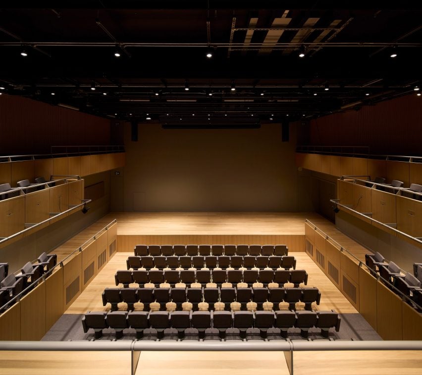Performance space within the Schwarzman Centre by Hopkins Architects
