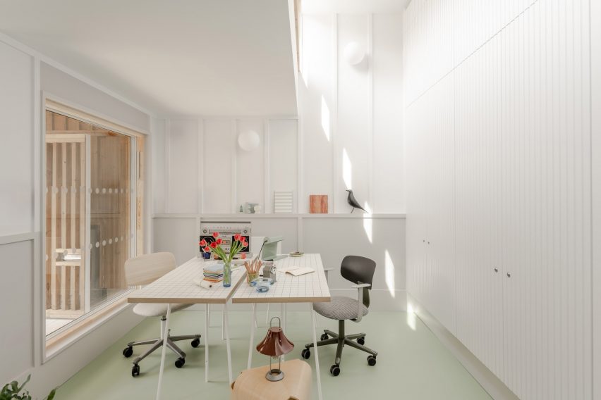 Interior view of Stroud Green Housing Centre by Owain Williams Architects