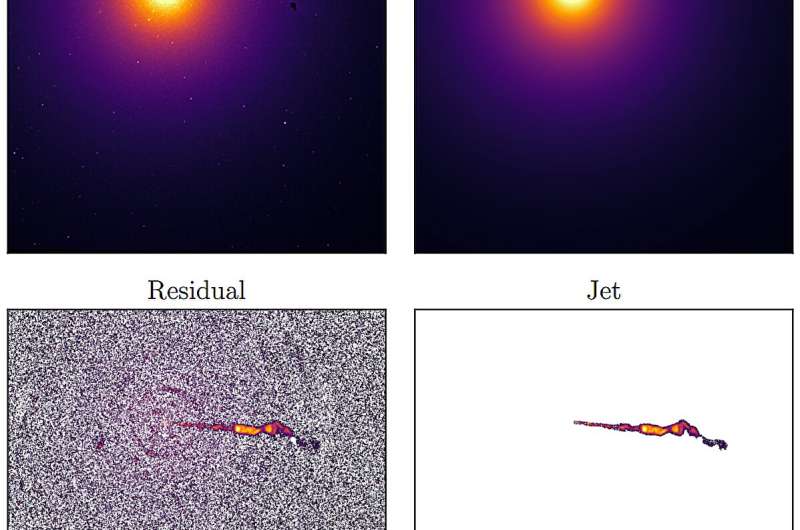 Infrared data from the James Webb Telescope reveals more details of the structure of M87's black hole jet