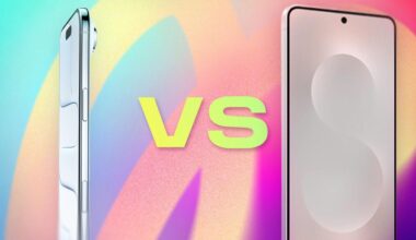 An iPhone Air and a Galaxy S25 Edge separated by "vs".