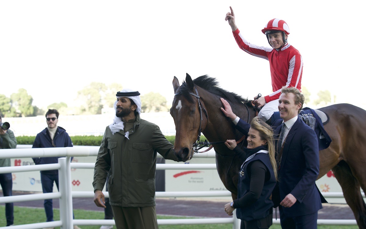 On the comeback trail: Isle Of Jura won four races under Callum Shepherd in Bahrain in 2023-24. Photo: Bahrain Turf Club