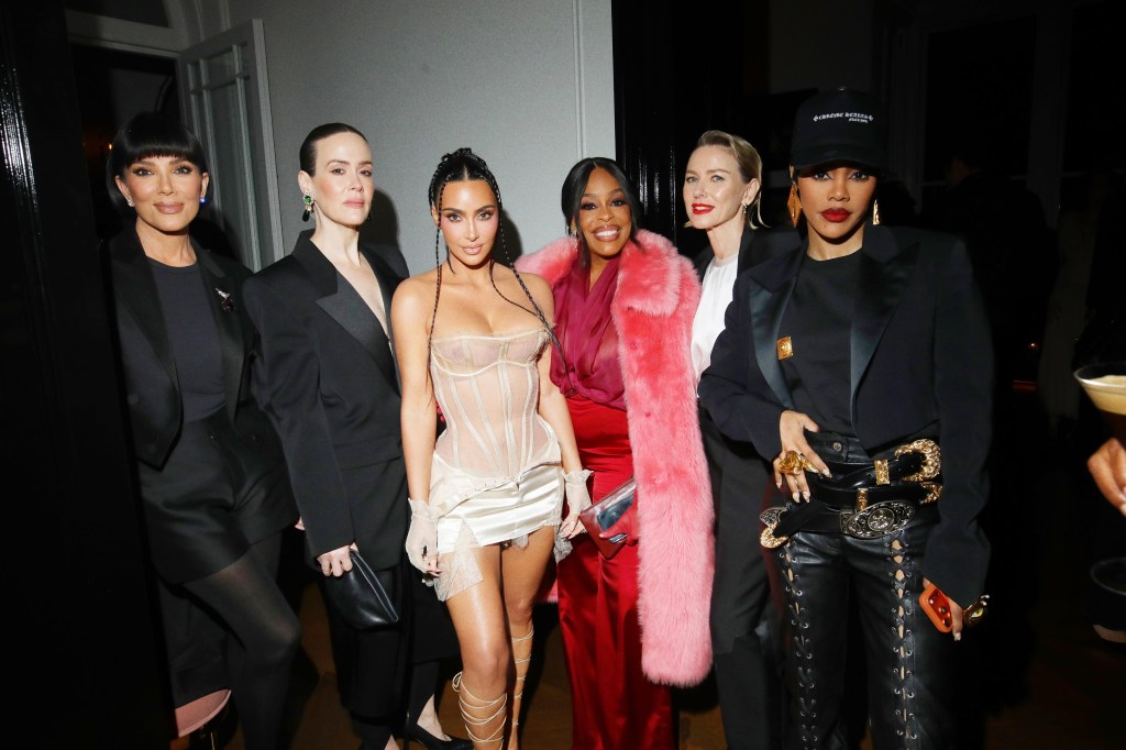 Kris Jenner, Sarah Paulson, Kim Kardashian, Teyana Taylor, Niecy Nash-Betts, Naomi Watts    Kim Kardashians birthday party hosted by Mert Alas in his london home. All photos posted to Mert Alas' instagram