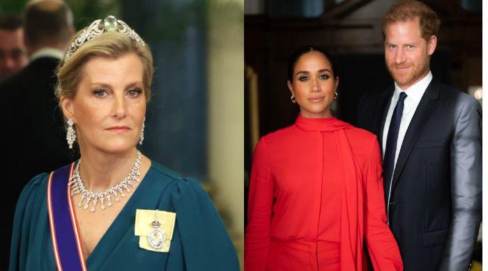 Duchess of Edinburgh plays the hero amid family 'soap opera' involving senior royals, Harry, Meghan