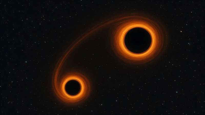 Likely origins of black hole collision with 'squashed' orbital path revealed