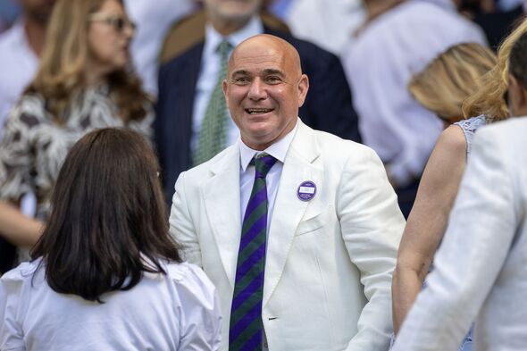 Agassi at Wimbledon Agassi at Wimbledon