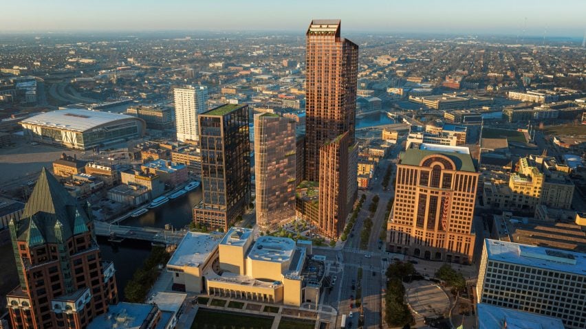 Visual of world's tallest timber building in Milwaukee