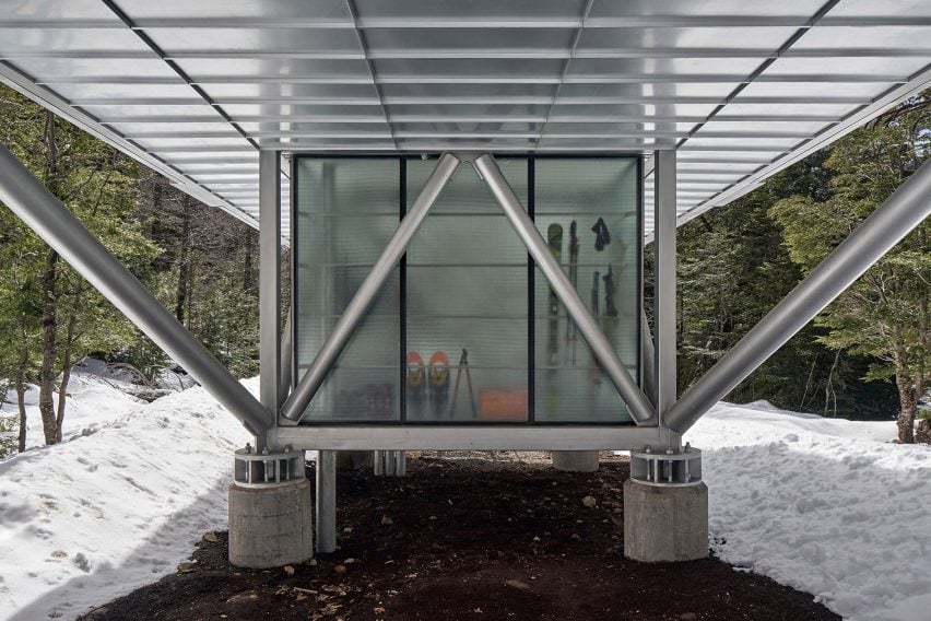 Base of metal house