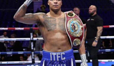 Oleksandr Usyk vs. Fabio Wardley could take place in March, Warren says