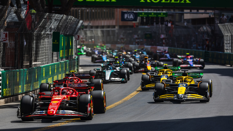 Start of the 2024 Monaco Grand Prix