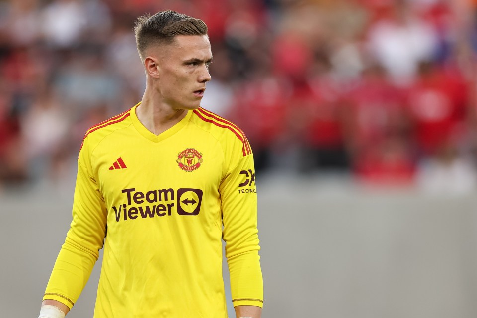 Nathan Bishop playing for Manchester United