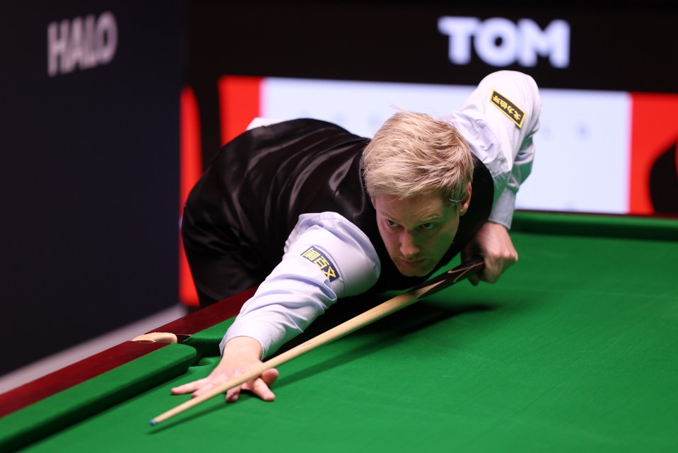 Neil Robertson at the World Snooker Championship.
