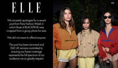 Elle UK apologizes for cropping Blackpink’s Rose from group photo