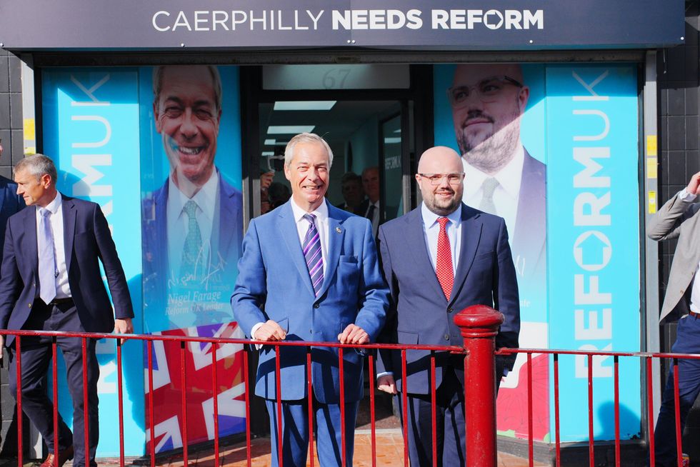 Nigel Farage has his eyes set of Caerphilly