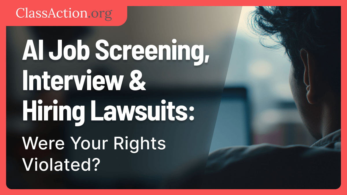 AI Job Screening, Interview & Hiring Lawsuits