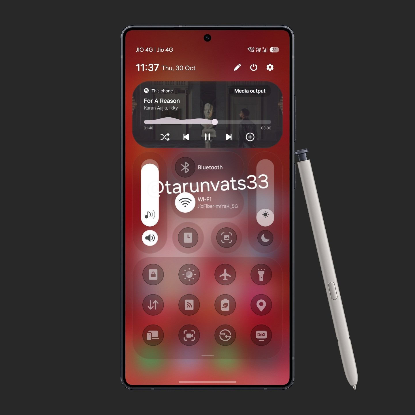 one ui 8.5 updated quick settings 2