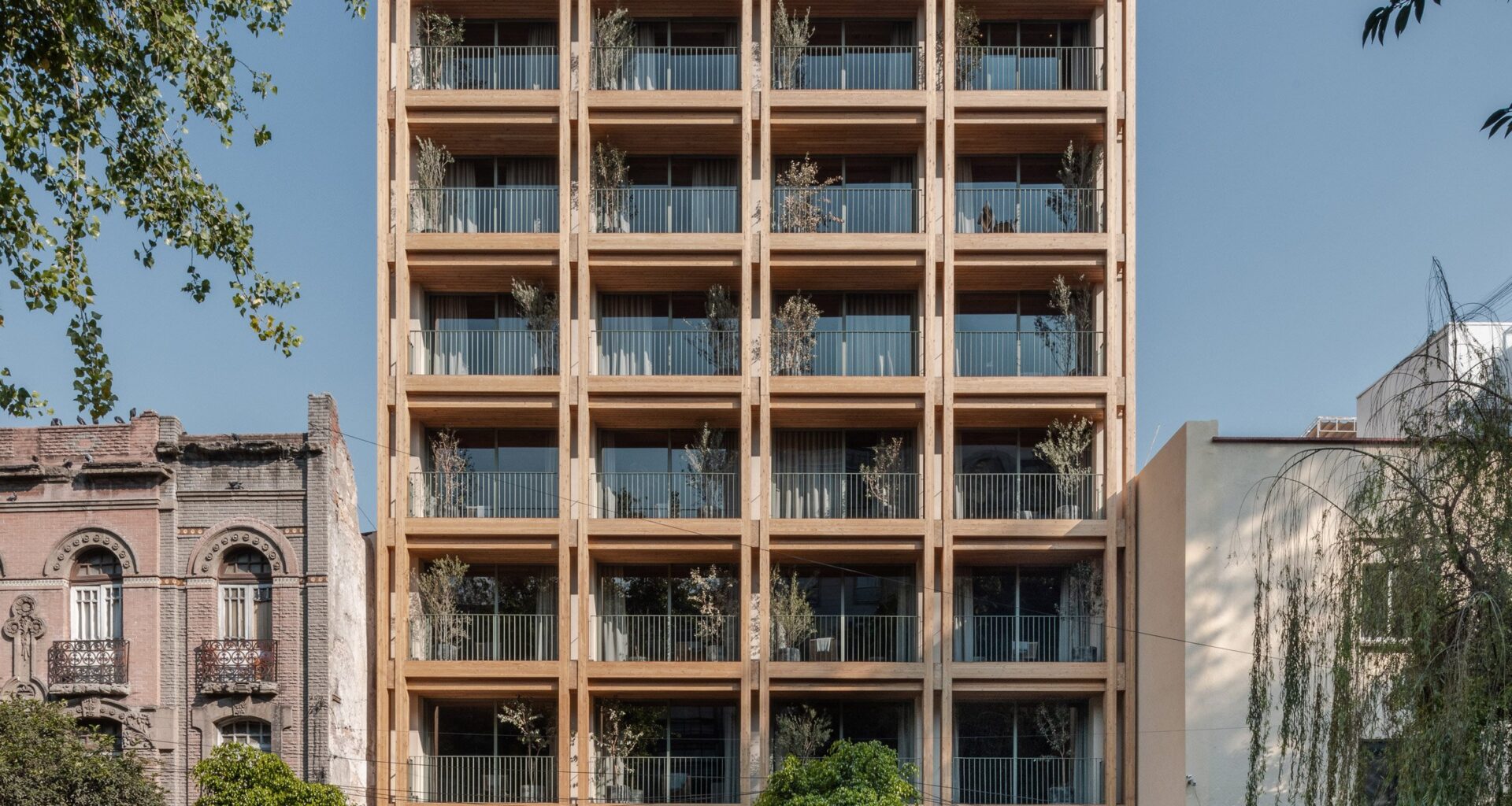 CRB Arquitectos constructs timber apartment building in Mexico City