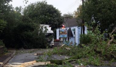 Storm Amy in Northern Ireland: Live updates as roads and schools closed with floods reported while Met Office's amber and yellow weather warnings to come into force